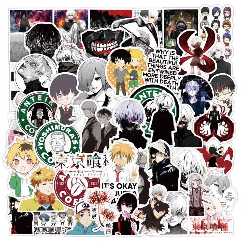 10/30/50pcs Japan Anime Tokyo Ghoul Sticker for Luggage Laptop Skateboard Bicycle Backpack Decal Pegatinas Toy for Children Gift
10/30/50pcs Japan Anime Tokyo Ghoul Sticker for Luggage Laptop Skateboard Bicycle Backpack Decal Pegatinas Toy for Children Gift