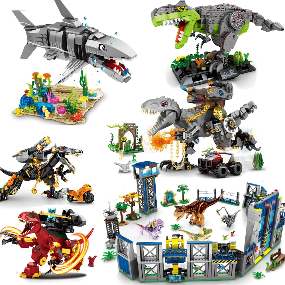 Dinosaur World Tyrannosaurus Raptor Triceratops T Rex Building Blocks Jurass Carnotaurus Indominus Dino Model Educational Toys
Dinosaur World Tyrannosaurus Raptor Triceratops T Rex Building Blocks Jurass Carnotaurus Indominus Dino Model Educational Toys