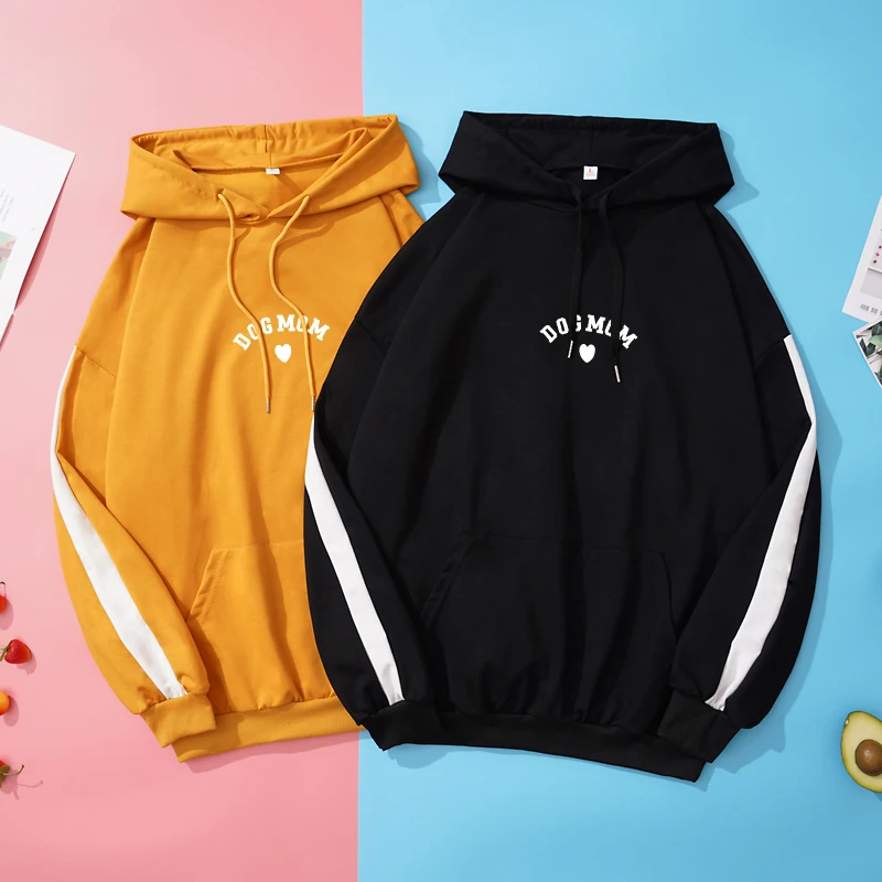 Autumn Spring New Hoodies Sweatshirts Women Loose Spell Color Splicing Hooded Casual Harajuku Funny DOG MOM Letter Print Clothes
Autumn Spring New Hoodies Sweatshirts Women Loose Spell Color Splicing Hooded Casual Harajuku Funny DOG MOM Letter Print Clothes
