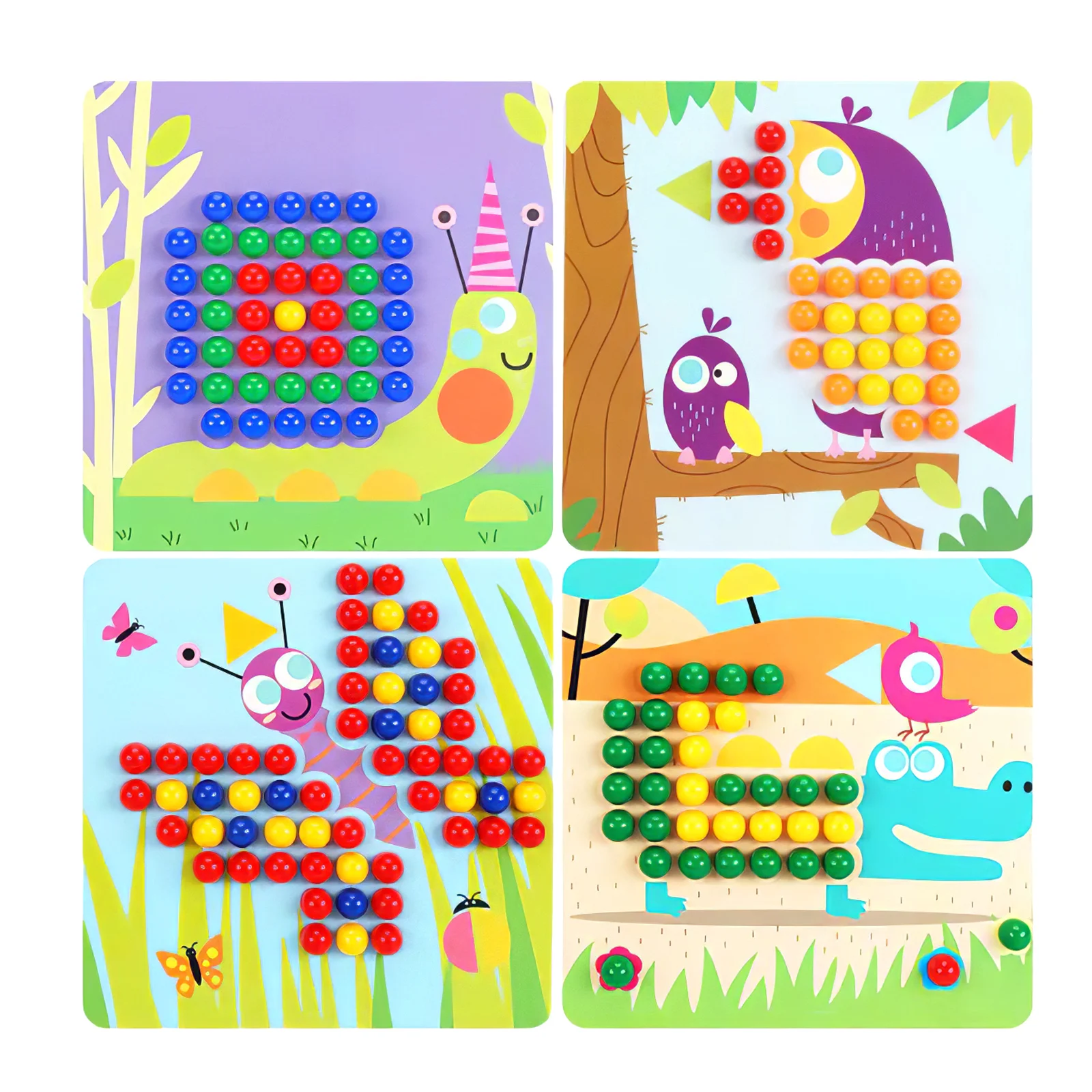 New Style Mushroom Nail 3D Puzzle Toy Jigsaw Board Geometric Shape Button Puzzles Baby Early Educational Toys For Children
New Style Mushroom Nail 3D Puzzle Toy Jigsaw Board Geometric Shape Button Puzzles Baby Early Educational Toys For Children