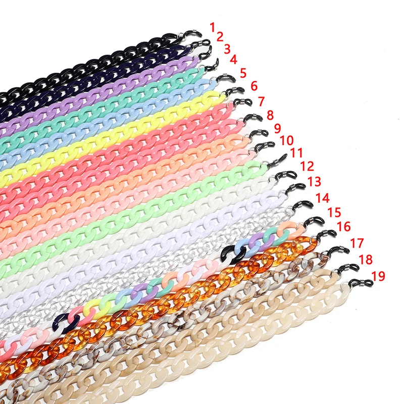 Fashion Sunglasses Chain RetroTransparent Bright Acrylic Glasses Chain Color Reading Glasses Hanging Neck Glasses Chain Lanyards
Fashion Sunglasses Chain RetroTransparent Bright Acrylic Glasses Chain Color Reading Glasses Hanging Neck Glasses Chain Lanyards