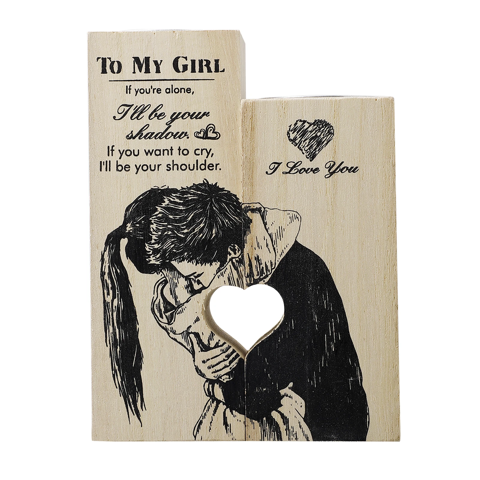 Candlestick Valentine's Day For Birthday Anniversary Wooden Aluminum Shell Couples Gift Heart-Shaped Restaurant Decorations
Candlestick Valentine's Day For Birthday Anniversary Wooden Aluminum Shell Couples Gift Heart-Shaped Restaurant Decorations