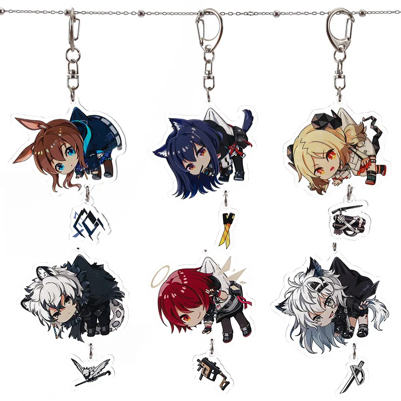 New Game Arknights Keychain Eyjafjalla Cartoon Pendant Ptilopsis Pramanix Exusiai Acrylic Cute Keyrings Students Key Holder
New Game Arknights Keychain Eyjafjalla Cartoon Pendant Ptilopsis Pramanix Exusiai Acrylic Cute Keyrings Students Key Holder