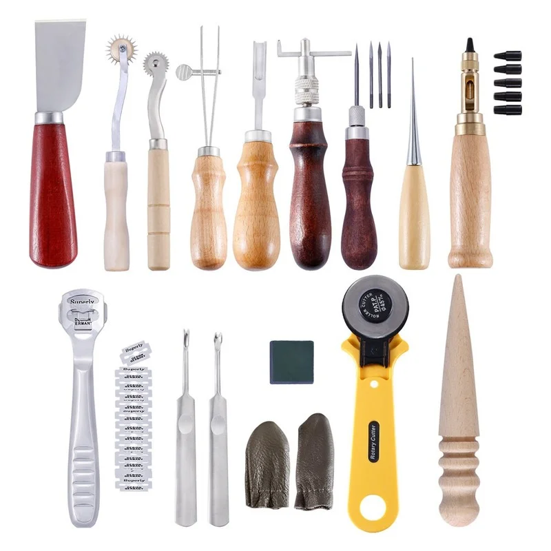 Professional Leather Craft Tools Kit Hand Sewing Stitching Punch Carving Work Hole Saddle Groover Accessories DIY Sewing Tool
Professional Leather Craft Tools Kit Hand Sewing Stitching Punch Carving Work Hole Saddle Groover Accessories DIY Sewing Tool