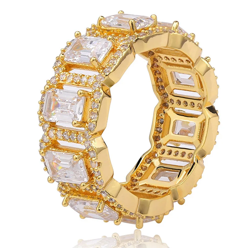 Hip Hop Micro Pave AAA Cubic Zirconia Bling Iced Out Gold Round Finger Rings For Women Men Rapper Jewelry Size 7-11
Hip Hop Micro Pave AAA Cubic Zirconia Bling Iced Out Gold Round Finger Rings For Women Men Rapper Jewelry Size 7-11