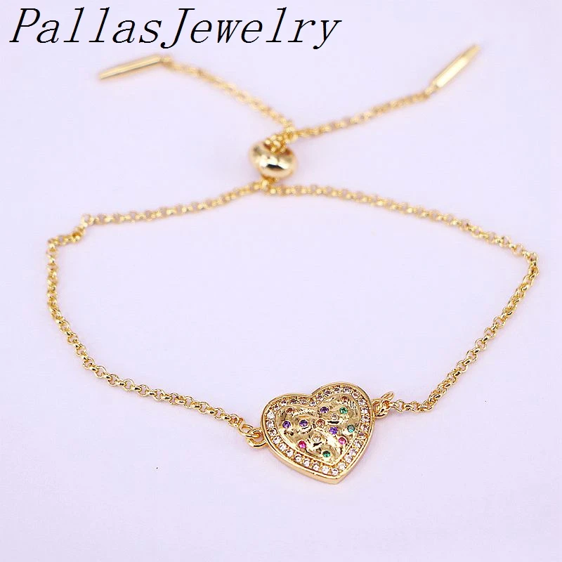 10Pcs Cz Zircon Charm Heart Bracelet for Women Adjustable Chain Bracelets Jewelry
10Pcs Cz Zircon Charm Heart Bracelet for Women Adjustable Chain Bracelets Jewelry