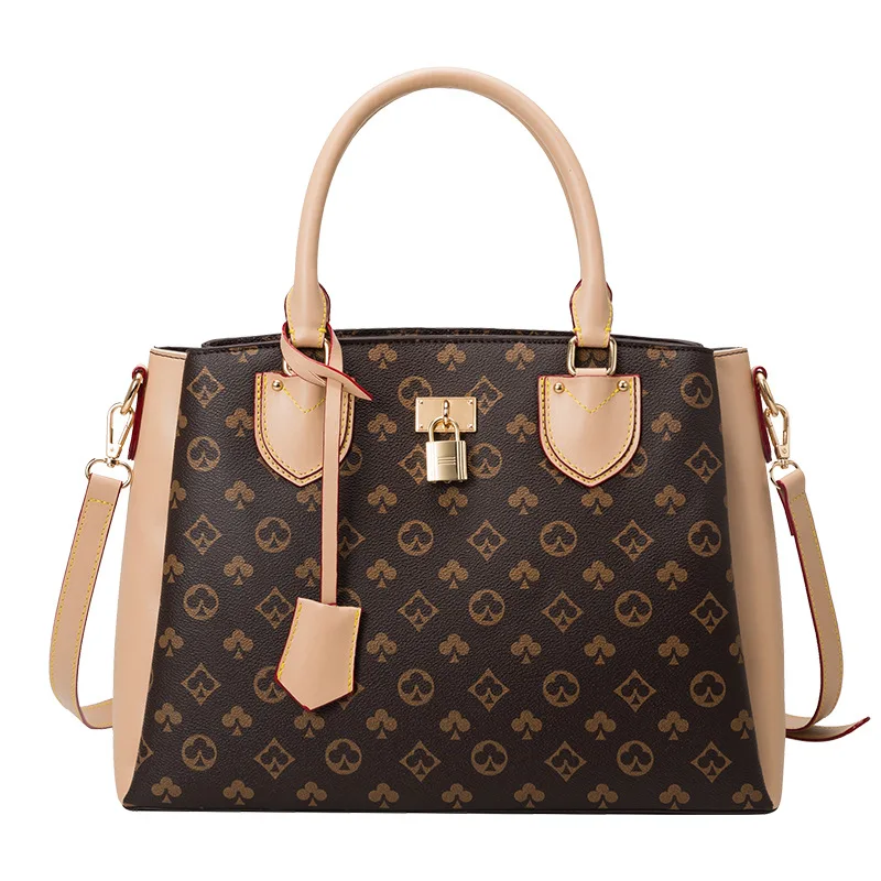 Luxury Fashion Brand Design Ladies Handbag With Lock Large Capacity Waterproof Stereotyped Single Shoulder Messenger Bag Trendy
Luxury Fashion Brand Design Ladies Handbag With Lock Large Capacity Waterproof Stereotyped Single Shoulder Messenger Bag Trendy