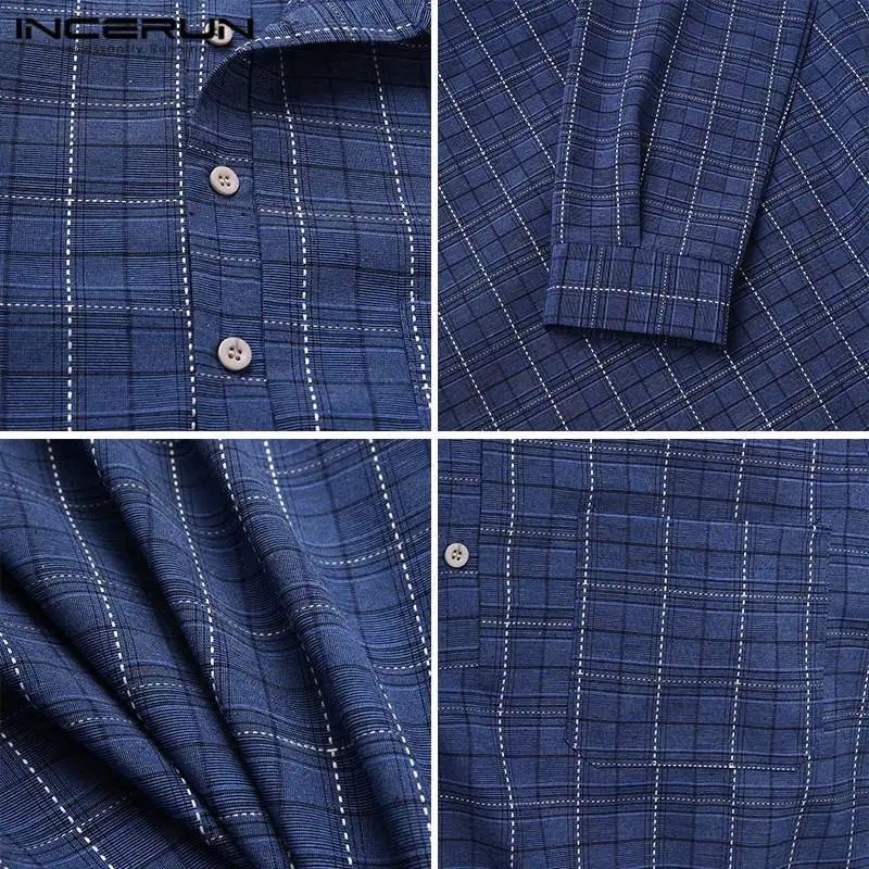 Spring Men Plaid Robes Homewear Cotton Stand Collar Long Sleeve Button Comfortable Nightgown Leisure Men Bathrobes S-5XL INCERUN
Spring Men Plaid Robes Homewear Cotton Stand Collar Long Sleeve Button Comfortable Nightgown Leisure Men Bathrobes S-5XL INCERUN