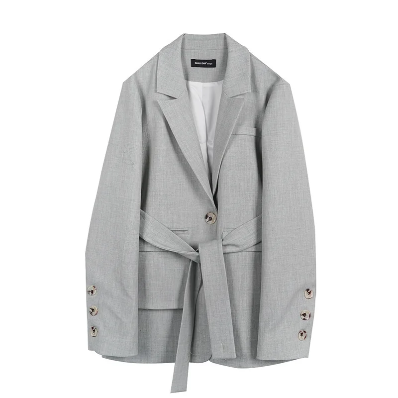 LANMREM Temperament Women's Autumn New Blazers With Belt Bandage Waist Loose Causal Long Sleeve Suit Coat With Pockets YK068
LANMREM Temperament Women's Autumn New Blazers With Belt Bandage Waist Loose Causal Long Sleeve Suit Coat With Pockets YK068