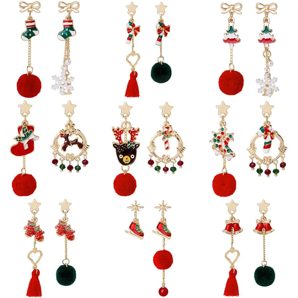 Christmas Dangel Earrings for Women Cute Cartoon Christmas Tree Santa Claus Lovely Girls Drop Earrings Jewelry Gift
Christmas Dangel Earrings for Women Cute Cartoon Christmas Tree Santa Claus Lovely Girls Drop Earrings Jewelry Gift