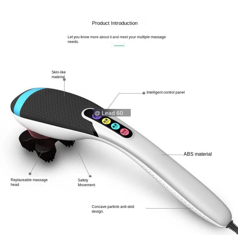 Electrical Body Massager Relieve Fatigue Automatic Massage Head Pain Relief Household Portable Handle Massager Backache Massage
Electrical Body Massager Relieve Fatigue Automatic Massage Head Pain Relief Household Portable Handle Massager Backache Massage