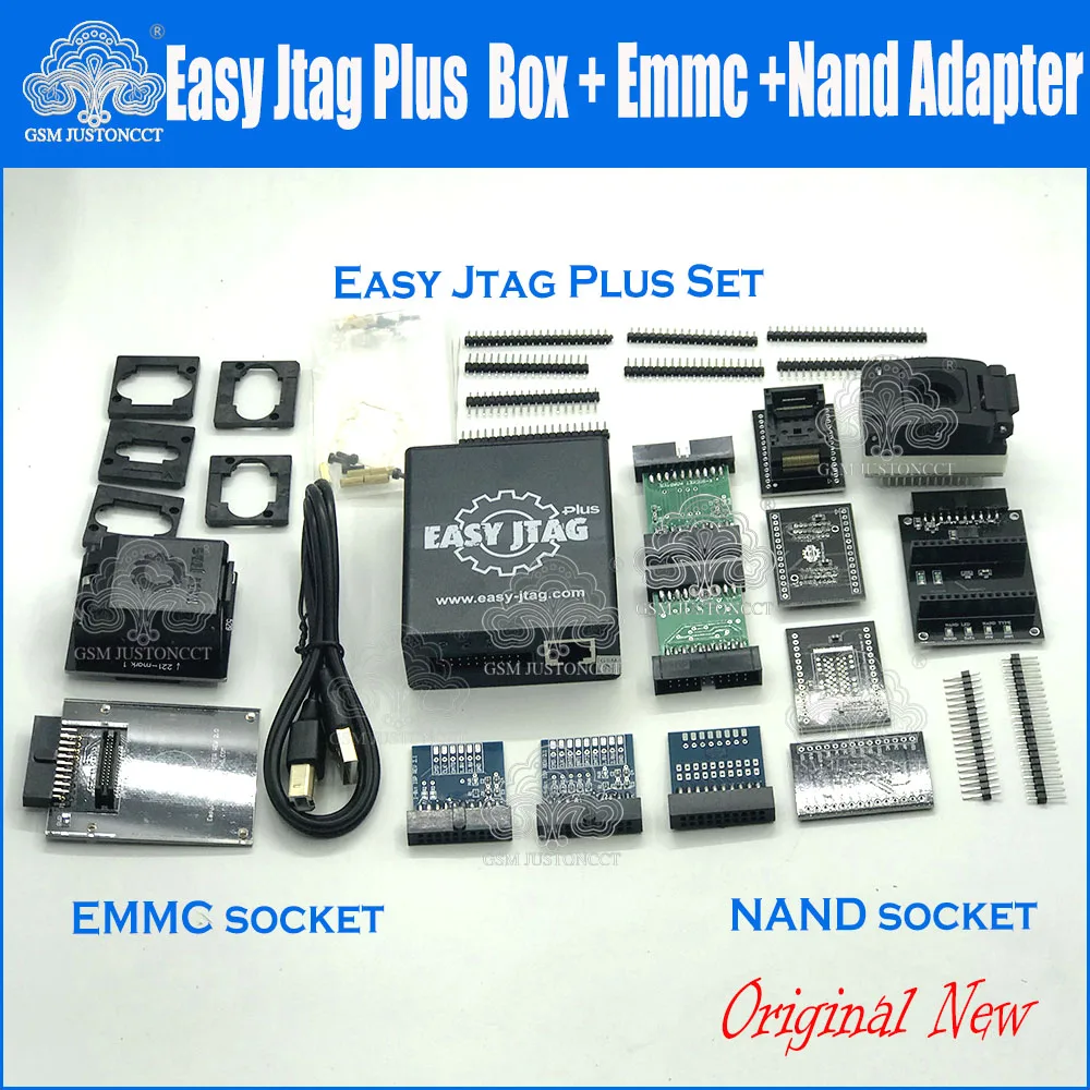 2022 ORIGINAL New version Full set Easy Jtag plus box Easy-Jtag plus box+EASY JTAG EMMC socket +NAND socket
2022 ORIGINAL New version Full set Easy Jtag plus box Easy-Jtag plus box+EASY JTAG EMMC socket +NAND socket