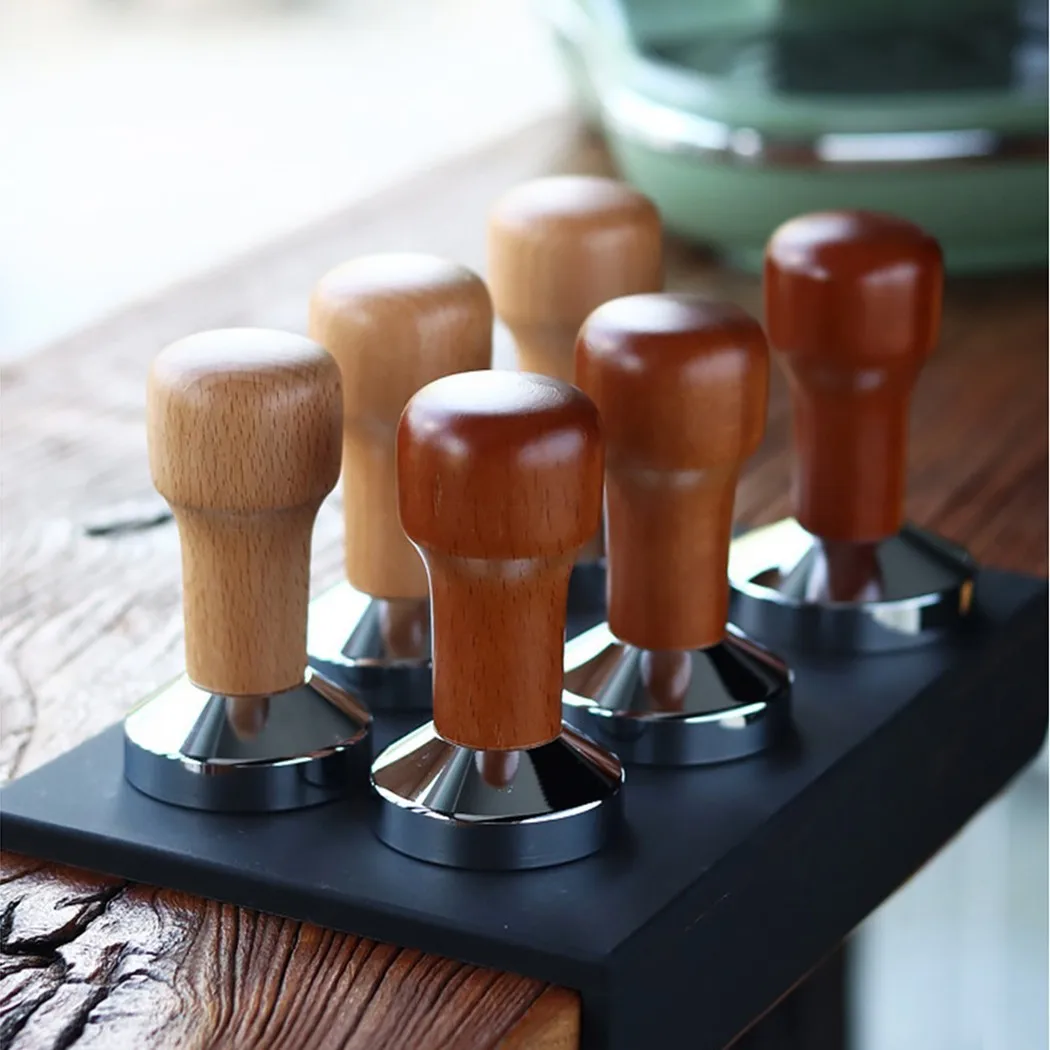 51/53/58mm Wooden Handle Coffee Tamper Powder Hammer Stainless Steel Base Barista Espresso Tamper Accessories Kitchen Tool
51/53/58mm Wooden Handle Coffee Tamper Powder Hammer Stainless Steel Base Barista Espresso Tamper Accessories Kitchen Tool