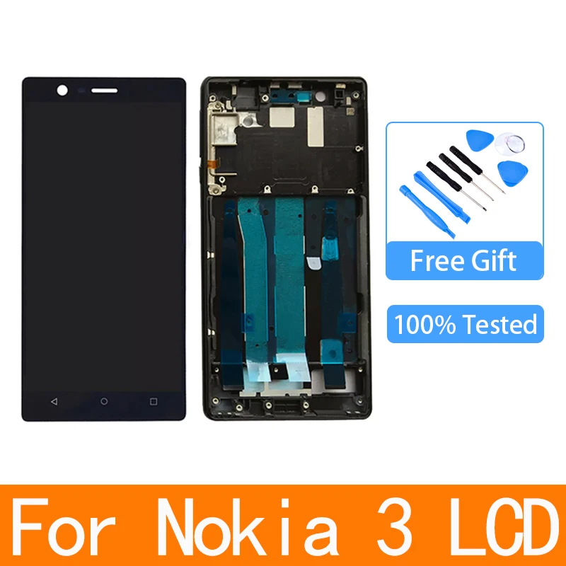 Original 5.0" LCD For NOKIA 3 N3 TA-1020 TA-1028 TA-1032 TA-1038 LCD Display Touch Screen Digitizer Replacement Display+Frame
Original 5.0" LCD For NOKIA 3 N3 TA-1020 TA-1028 TA-1032 TA-1038 LCD Display Touch Screen Digitizer Replacement Display+Frame