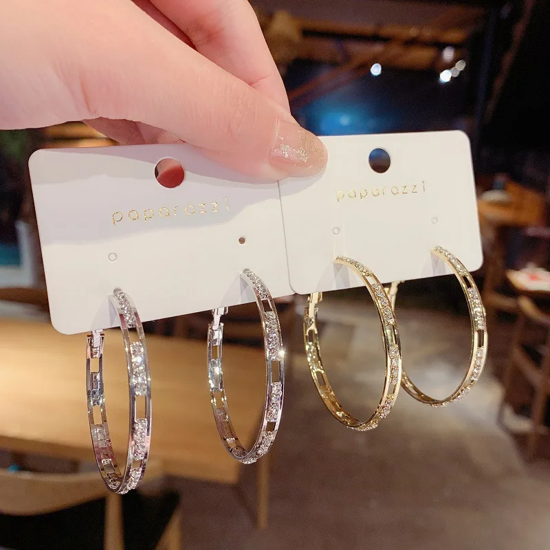 H:HYDE Fashion Jewelry Round Hoop Earrings Shiny Crystal Round Golded Silver Dangler For Women Statement Earrings Party Gifts
H:HYDE Fashion Jewelry Round Hoop Earrings Shiny Crystal Round Golded Silver Dangler For Women Statement Earrings Party Gifts