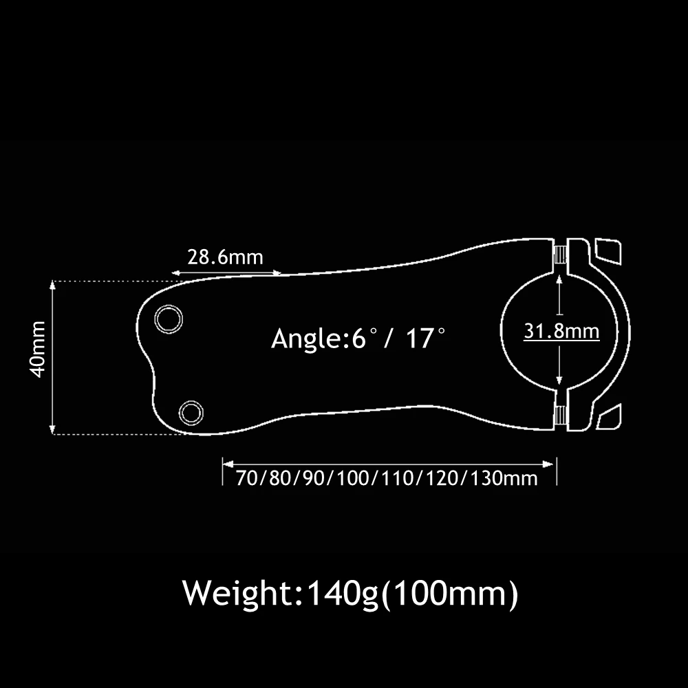 TOMTOU Full UD Carbon Bicycle Stem 6/17 Degrees Length 70/80/90/100/110/120/130mm For Handlebar Diameter 31.8mm Black Matte
TOMTOU Full UD Carbon Bicycle Stem 6/17 Degrees Length 70/80/90/100/110/120/130mm For Handlebar Diameter 31.8mm Black Matte