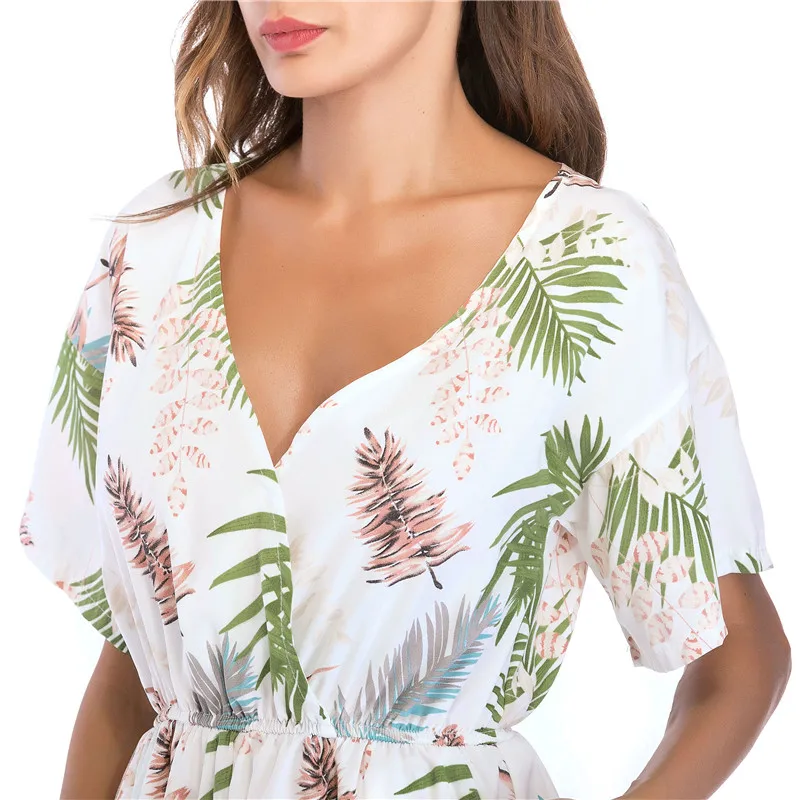 Women Bohemian Playsuit Summer Print V-neck Elastic Waist Loose Jumpsuit Rompers Overalls Boho 2020 macacao feminino D03403Y
Women Bohemian Playsuit Summer Print V-neck Elastic Waist Loose Jumpsuit Rompers Overalls Boho 2020 macacao feminino D03403Y