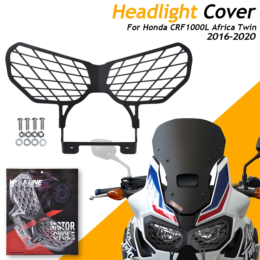 Motorcycle Headlight Cover Grille Guard Protector For Honda CRF1000L Africa Twin Adventure Sports 2016 2017 2018 2019 CRF 1000L 
Motorcycle Headlight Cover Grille Guard Protector For Honda CRF1000L Africa Twin Adventure Sports 2016 2017 2018 2019 CRF 1000L