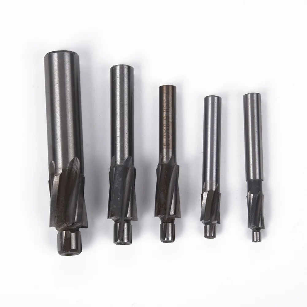 5 Pcs 4 Flute Countersink HSS-AL End Mill Cutter Pilot Slot Drill Bits Tool M3-M8 4 Flute Countersink HSS-AL End Mill Cutter
5 Pcs 4 Flute Countersink HSS-AL End Mill Cutter Pilot Slot Drill Bits Tool M3-M8 4 Flute Countersink HSS-AL End Mill Cutter