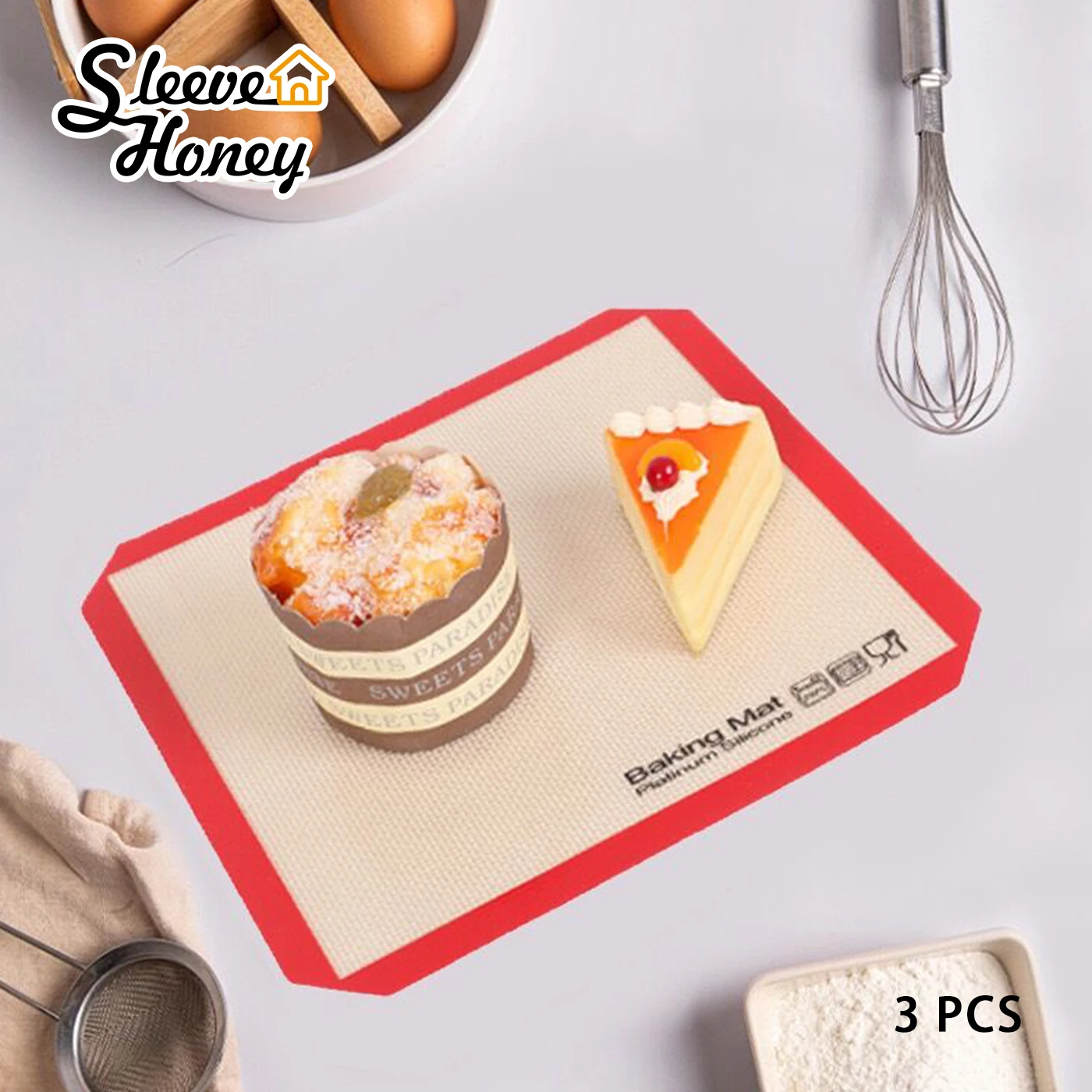 Silicone Mat Macaron Baking Mat for Bake Pans Macaroon Pastry Cookie Making Professional Grade Nonstick Heat Resistant BPA Free
Silicone Mat Macaron Baking Mat for Bake Pans Macaroon Pastry Cookie Making Professional Grade Nonstick Heat Resistant BPA Free
