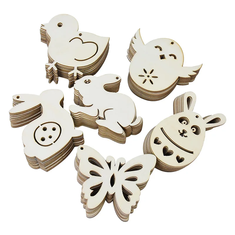 10pcs Happy Easter Nature Wooden Bunny Rabbit Eggs Chick Buterflies Tags Easter Decorations for Home DIY Craft Hanging Ornaments
10pcs Happy Easter Nature Wooden Bunny Rabbit Eggs Chick Buterflies Tags Easter Decorations for Home DIY Craft Hanging Ornaments