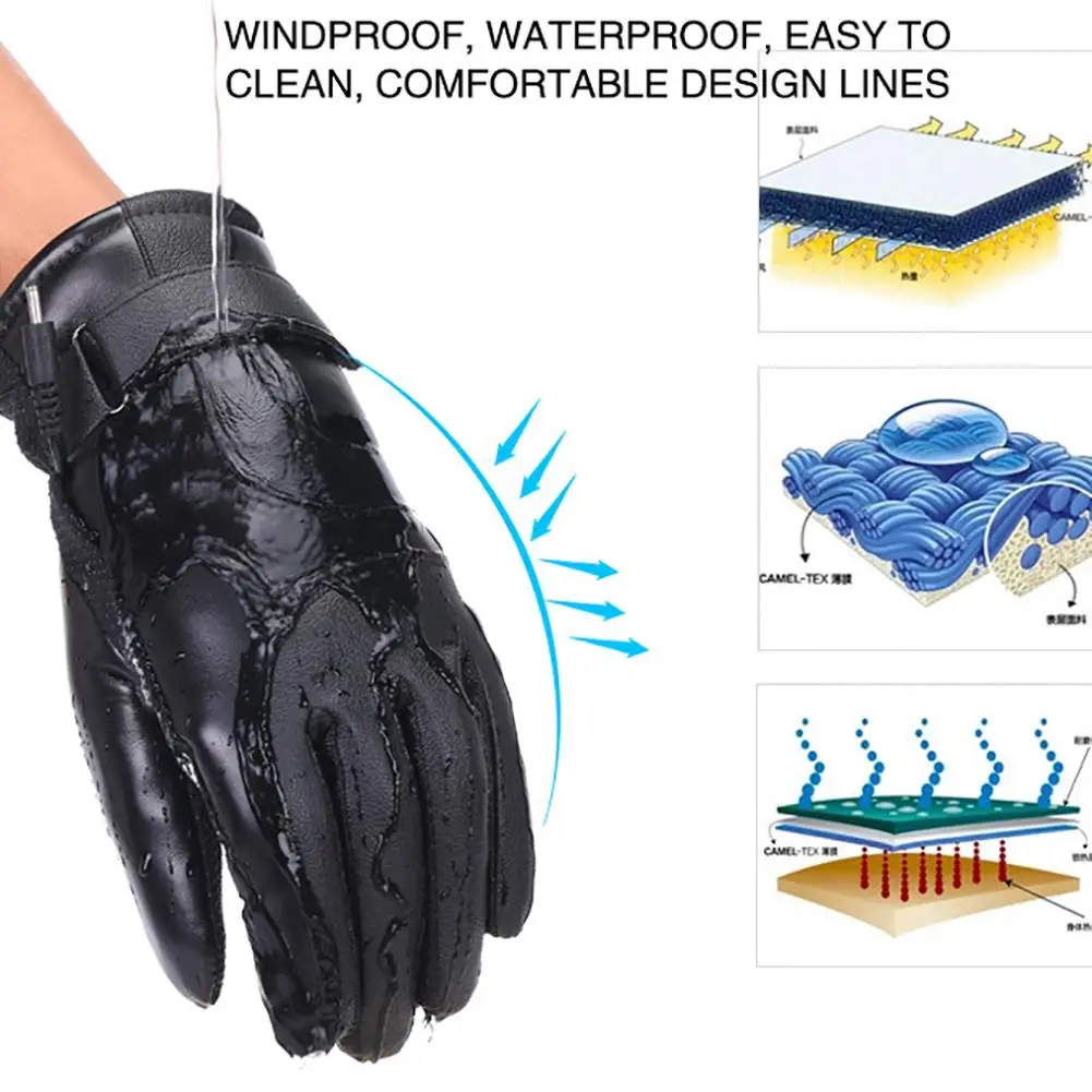 Winter Electric Heated Gloves Intelligent temperature regulation Waterproof Windproof Warm Gloves for Skiing Hiking Cycling
Winter Electric Heated Gloves Intelligent temperature regulation Waterproof Windproof Warm Gloves for Skiing Hiking Cycling