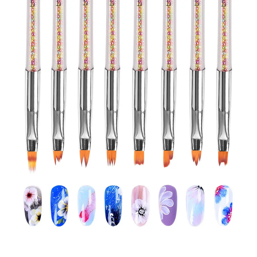 8PC/Set DIY Professional Nail Brush Pattern Flowers Design Painting Brush Various Shapes Draw Lines Manicure Pen Nail Art Tool
8PC/Set DIY Professional Nail Brush Pattern Flowers Design Painting Brush Various Shapes Draw Lines Manicure Pen Nail Art Tool