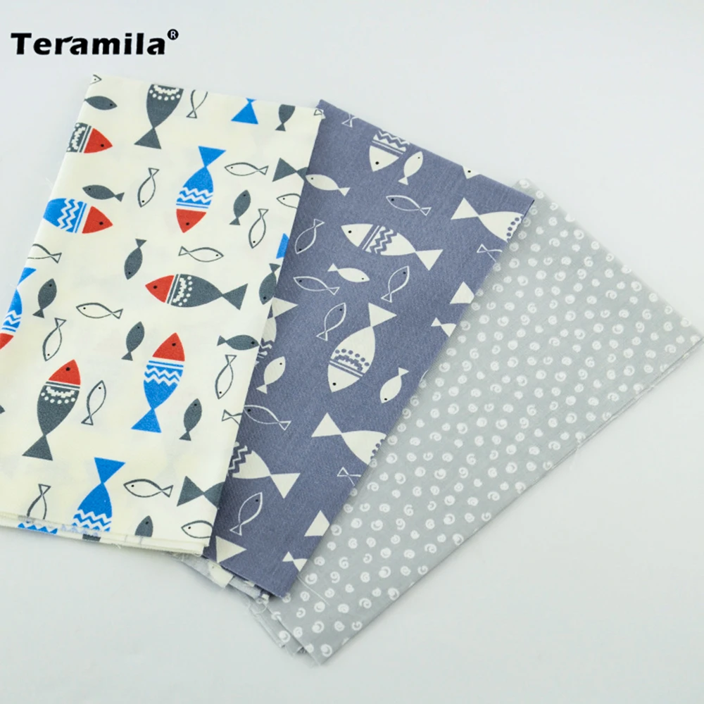 Teramila Cartoon Fish And Circle Design 40cmx50cm Patchwork Pre-cut Fat Quarter Three Color Cotton Fabric DIY Dolls Pillow
Teramila Cartoon Fish And Circle Design 40cmx50cm Patchwork Pre-cut Fat Quarter Three Color Cotton Fabric DIY Dolls Pillow