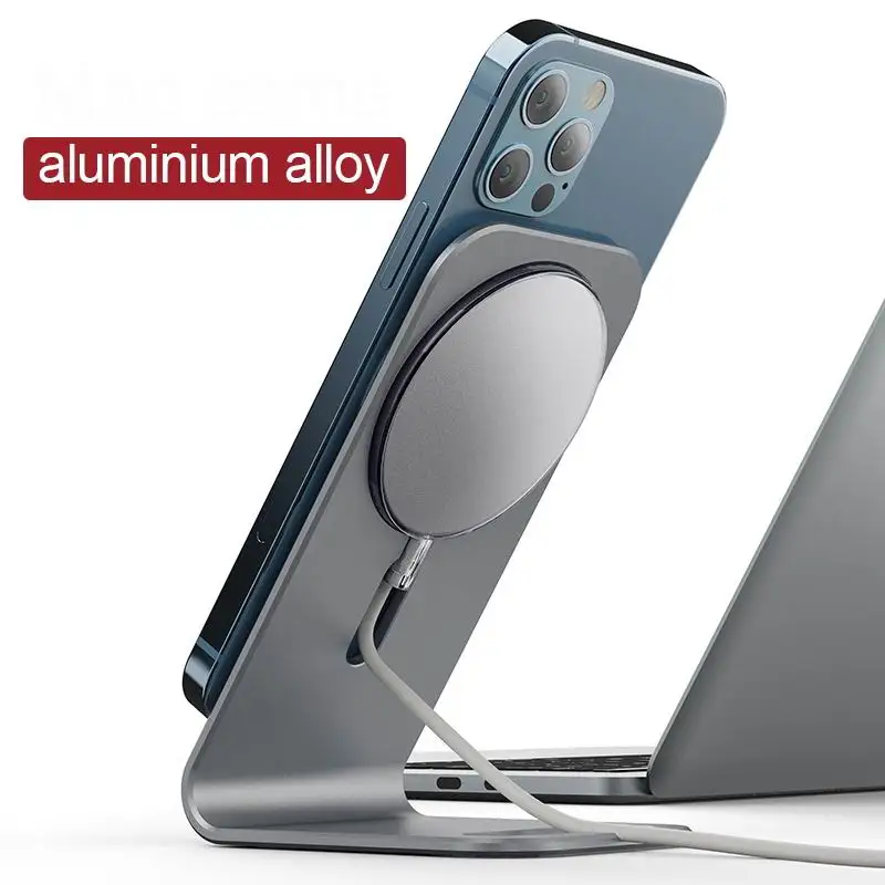 Wireless Magnetic Phone Charger Holder Aluminium Alloy Bracket for iPhone 12 Pro Max Mini Magnetic Wireless Fast Charging Stand
Wireless Magnetic Phone Charger Holder Aluminium Alloy Bracket for iPhone 12 Pro Max Mini Magnetic Wireless Fast Charging Stand