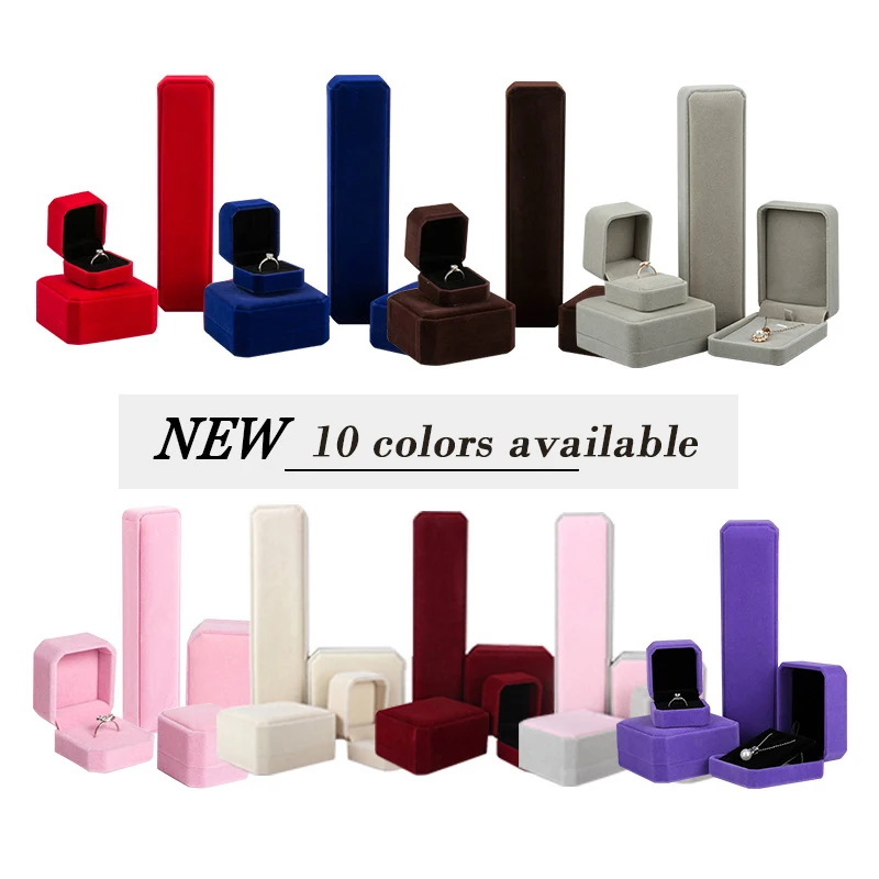 Huitan 1 PCS Velvet Rings/Earrings/Necklaces/Bracelets Box Solid Gorgeous Engagement Wedding Accessories Packaging Gift Jewelry
Huitan 1 PCS Velvet Rings/Earrings/Necklaces/Bracelets Box Solid Gorgeous Engagement Wedding Accessories Packaging Gift Jewelry