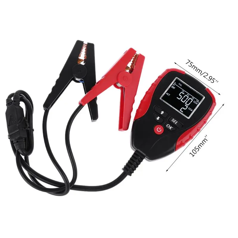 Digital 12V Car Battery Tester CCA AH Voltage Resistance Automotive Battery Analyzer Diagnostic Tool AE310
Digital 12V Car Battery Tester CCA AH Voltage Resistance Automotive Battery Analyzer Diagnostic Tool AE310