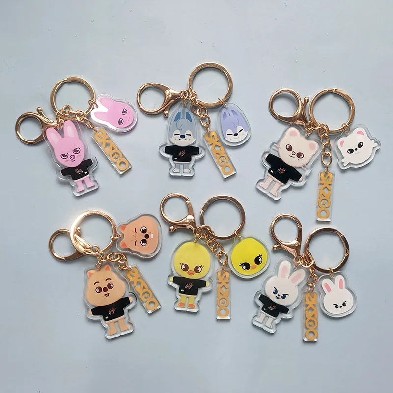 New Skzoo Keychain Stray Kids Figure Cartoon Double-Sided Printing Transparent Acrylic Keychain Keyring Bag Accessories Gifts
New Skzoo Keychain Stray Kids Figure Cartoon Double-Sided Printing Transparent Acrylic Keychain Keyring Bag Accessories Gifts