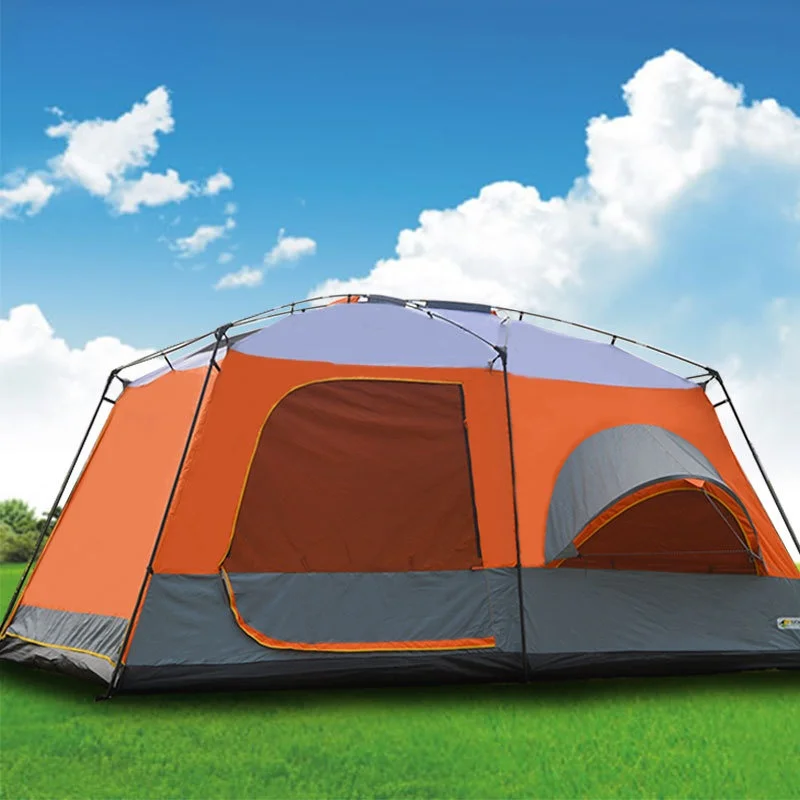Outdoor Two Bedrooms And One Living Room Canopy 5-8 People Portable Camping Supplies Travel Silver Coated Super Large Tent
Outdoor Two Bedrooms And One Living Room Canopy 5-8 People Portable Camping Supplies Travel Silver Coated Super Large Tent