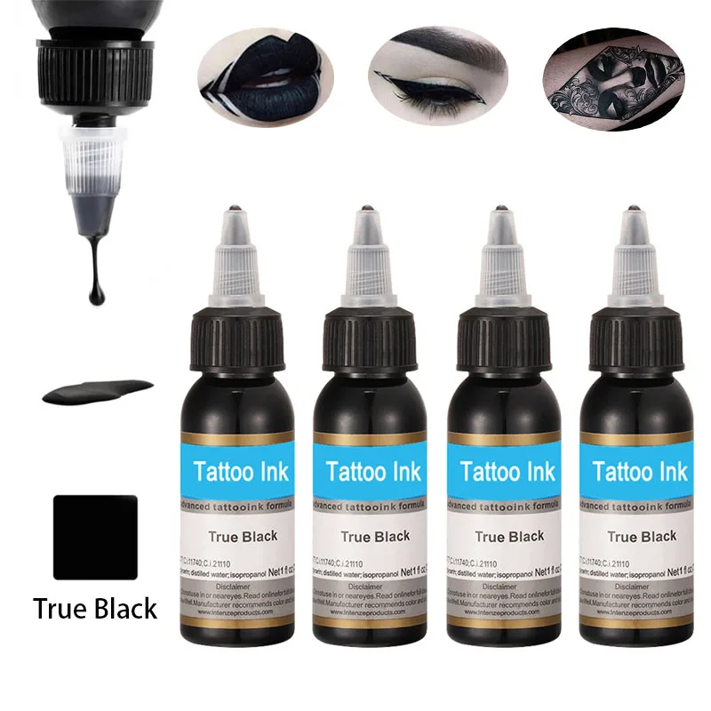 2/4/6/10pcs Black Tattoo Ink Pigment Permanent Makeup Tattoo Paints Supplies 30ML Practice Tattoo Pigment for Body Beauty Art
2/4/6/10pcs Black Tattoo Ink Pigment Permanent Makeup Tattoo Paints Supplies 30ML Practice Tattoo Pigment for Body Beauty Art