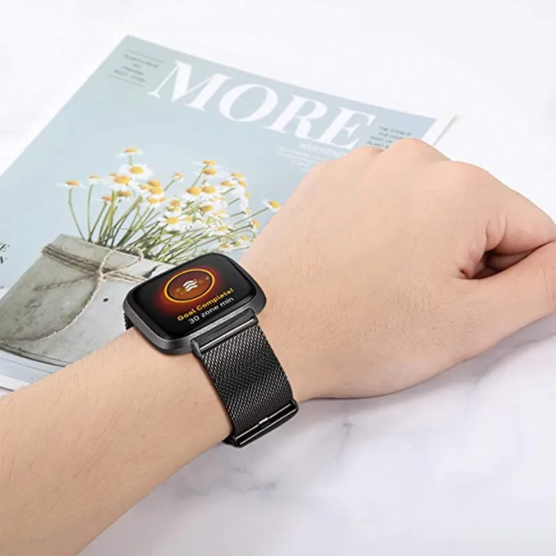 KTAB Milanese Loop For Fitbit Versa 3 Stainless Steel Metal Fitbit Versa Bands Smart Watch Strap For Fitbit Sense /Fitbi Versa 3
KTAB Milanese Loop For Fitbit Versa 3 Stainless Steel Metal Fitbit Versa Bands Smart Watch Strap For Fitbit Sense /Fitbi Versa 3