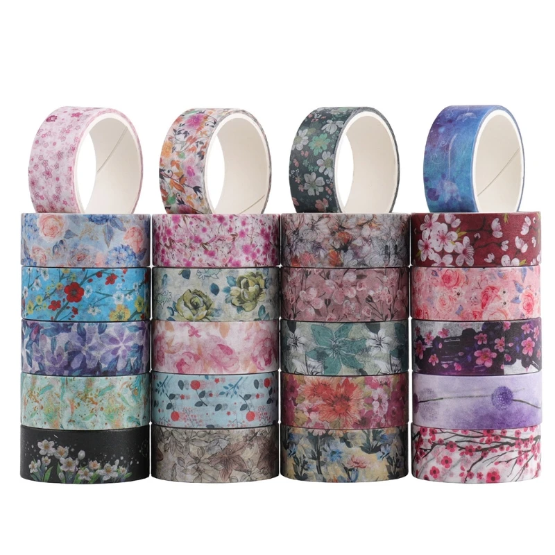 24 Pcs/Set Cute Flower Washi Tape Vintage Masking Tape Decorative Adhesive Tape Sticker Scrapbooking Japanese Diary Stat
24 Pcs/Set Cute Flower Washi Tape Vintage Masking Tape Decorative Adhesive Tape Sticker Scrapbooking Japanese Diary Stat