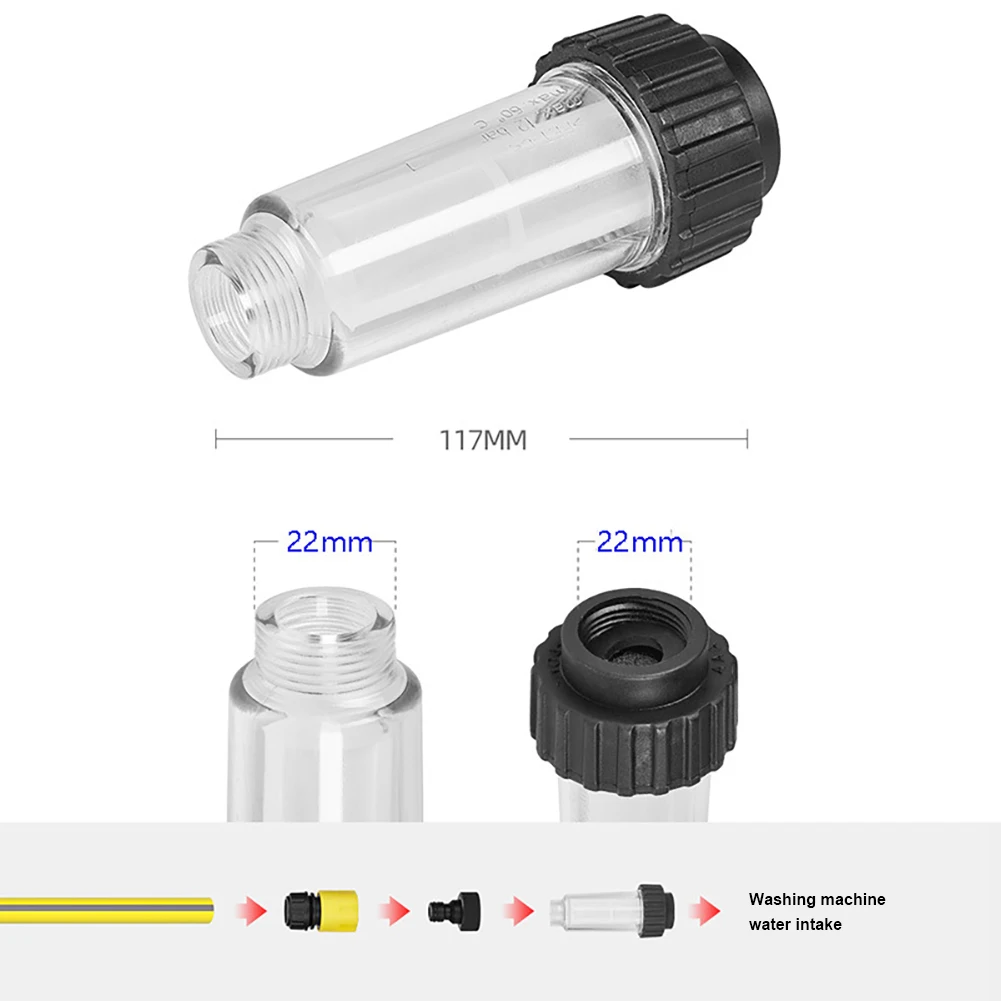 High Pressure Washer Water Filter Replacement Kit With 2 Filter 3/4 Fitting for Karcher K2 K3 K4 K5 K6 K7 Lavor Champion Nilfisk
High Pressure Washer Water Filter Replacement Kit With 2 Filter 3/4 Fitting for Karcher K2 K3 K4 K5 K6 K7 Lavor Champion Nilfisk