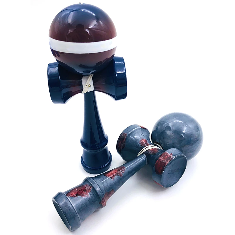 18 см Профессиональная деревянная игрушка Kendama граффити цветные умелые шары для