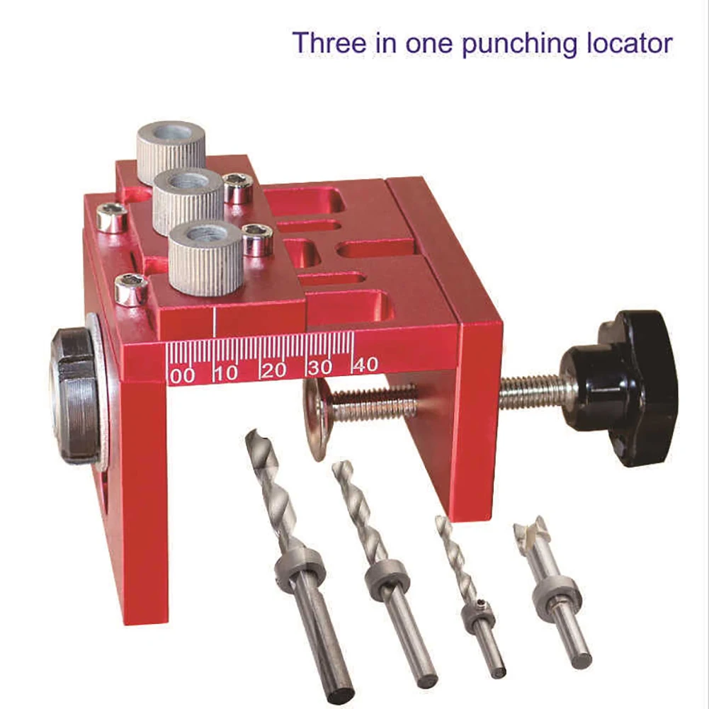 3-In-1 Punching Locator Set Hole Puncher Drilling Guide Woodworking Triple Punch Retainer Wood Puncher Drill Bit
3-In-1 Punching Locator Set Hole Puncher Drilling Guide Woodworking Triple Punch Retainer Wood Puncher Drill Bit