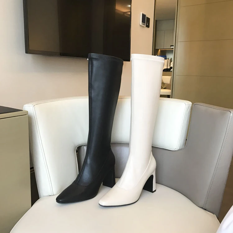 Fashion Women Knee High Boots Spike High Heels Winter Sock Boots Stretch Shoes Black/Beige Fashion Party Pumps Elegant Knight
Fashion Women Knee High Boots Spike High Heels Winter Sock Boots Stretch Shoes Black/Beige Fashion Party Pumps Elegant Knight
