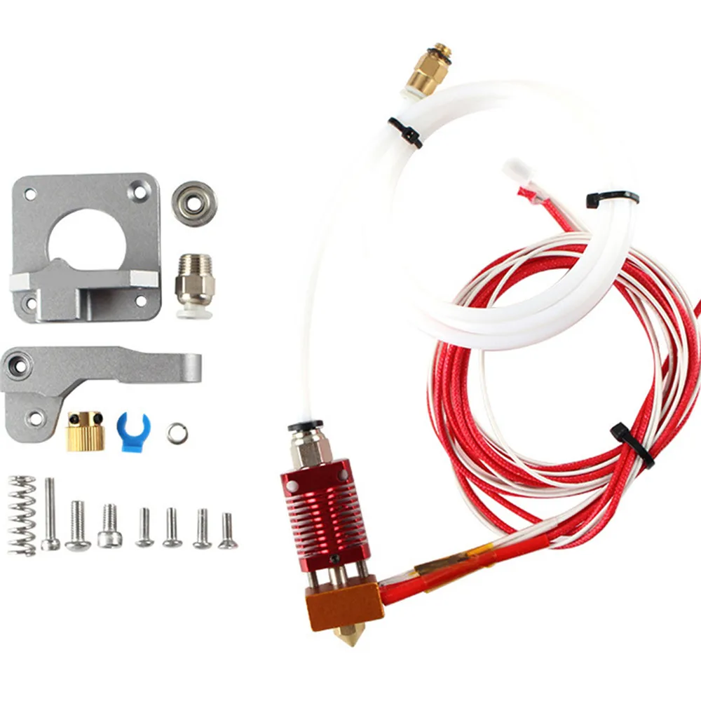 

Metal Extruder MK9 Extruder Nozzle Silicone Sleeve Upgrade Kit for Ender3/3S/CR10 3D Printer Accessories