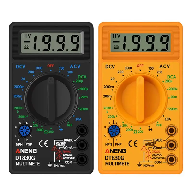 Digital Multimeter Voltmeter Ammeter Ohmmeter DC10V~1000V AC 750V Current Tester 203F
Digital Multimeter Voltmeter Ammeter Ohmmeter DC10V~1000V AC 750V Current Tester 203F