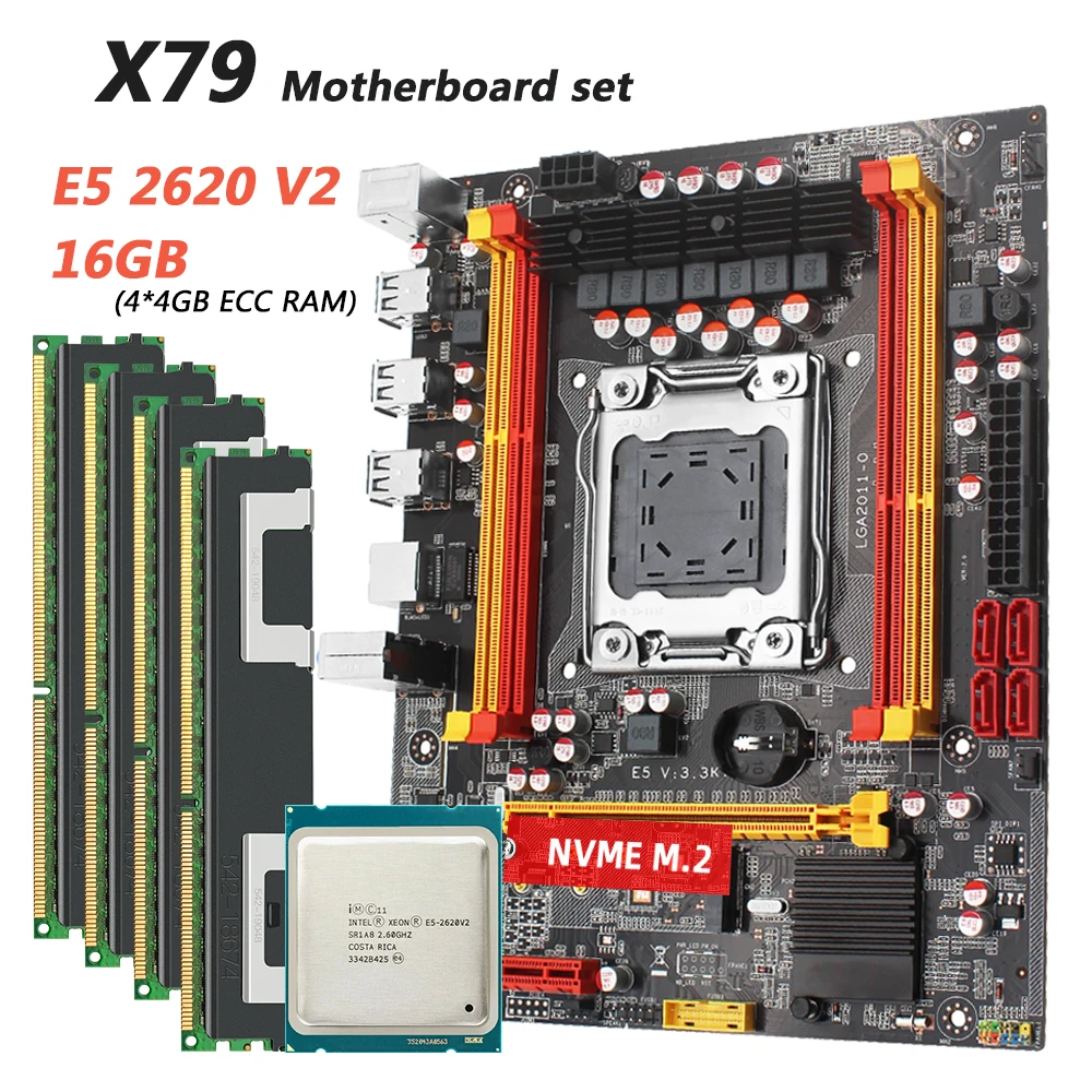 Комбинированный комплект материнской платы Machinsit X79 с процессором Xeon E5 2620 V2 LGA 2011 4*4g = 16 Гб DDR3 1333 МГц ECC память E5 V3.3K
Комбинированный комплект материнской платы Machinsit X79 с процессором Xeon E5 2620 V2 LGA 2011 4*4g = 16 Гб DDR3 1333 МГц ECC память E5 V3.3K