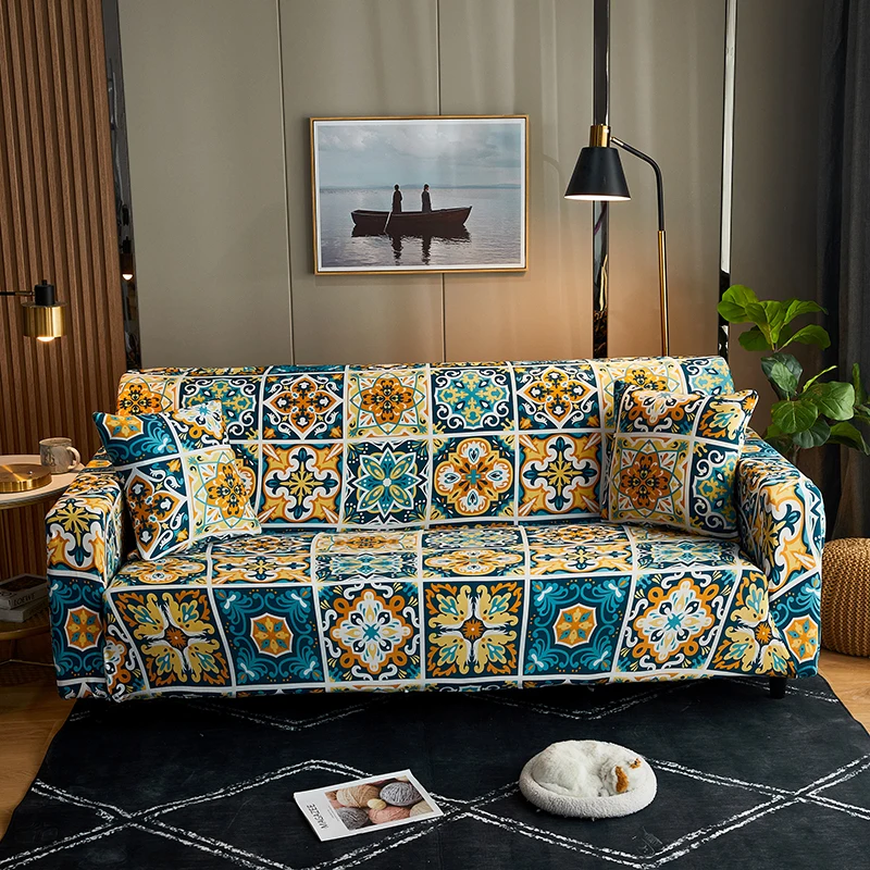 Elastic Furniture Protector Sofa Slipcovers Bohemia Style Geometric Couch Cover 1/2/3/4-Seater Fundas Para Sofás for Living Room
Elastic Furniture Protector Sofa Slipcovers Bohemia Style Geometric Couch Cover 1/2/3/4-Seater Fundas Para Sofás for Living Room