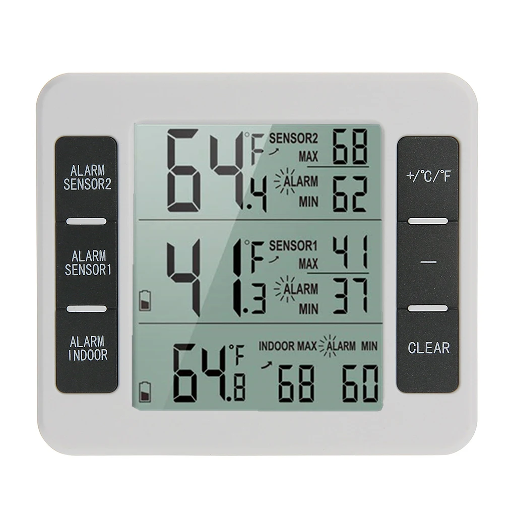 

Домашние беспроводные Термометры для помещений и улицы, электронный термометр для холодильника, устройство для измерения температуры, циф...