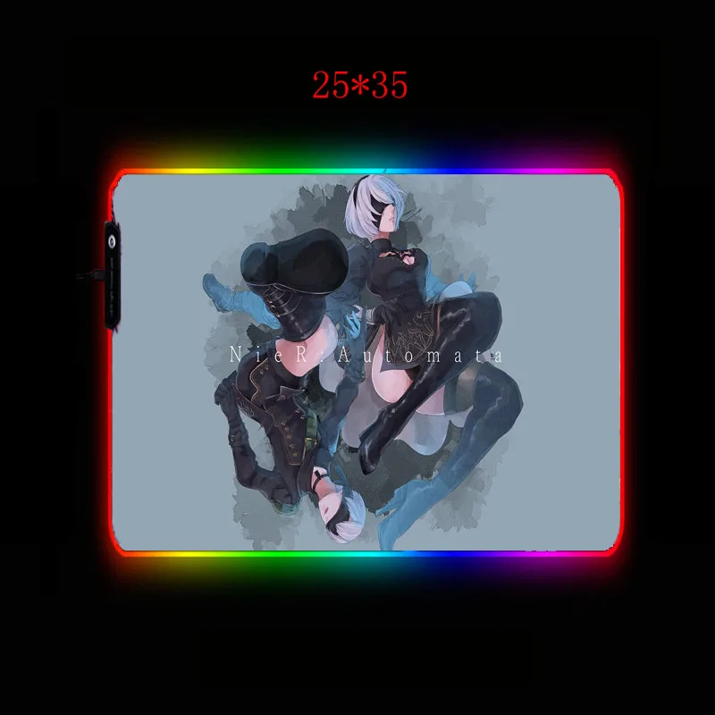 Mairuige Nier Automata Anime Girl RGB Gaming Mouse Pad Gamer Large Mouse Mat Computer Mousepad Led Backlight Keyboard Desk Mat
Mairuige Nier Automata Anime Girl RGB Gaming Mouse Pad Gamer Large Mouse Mat Computer Mousepad Led Backlight Keyboard Desk Mat