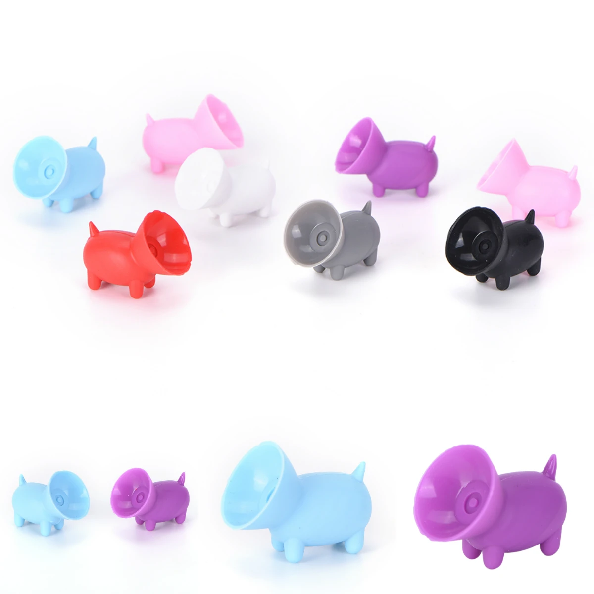 Cute Cartoon Suction Cup Mini Pig Mobile Phone Holder Stand for Iphone 6 for Galaxy S4 Phones Universal Phone Random Color
Cute Cartoon Suction Cup Mini Pig Mobile Phone Holder Stand for Iphone 6 for Galaxy S4 Phones Universal Phone Random Color