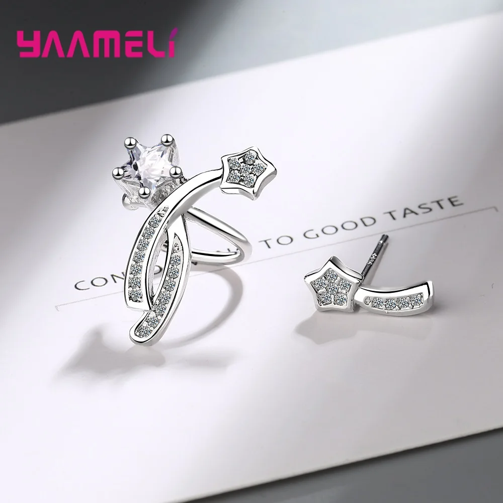 925 Sterling Silver Stars Stud Earrings For Women Zircon Earring Piercing Cartilage Clip Earings Pendientes Jewelry
925 Sterling Silver Stars Stud Earrings For Women Zircon Earring Piercing Cartilage Clip Earings Pendientes Jewelry