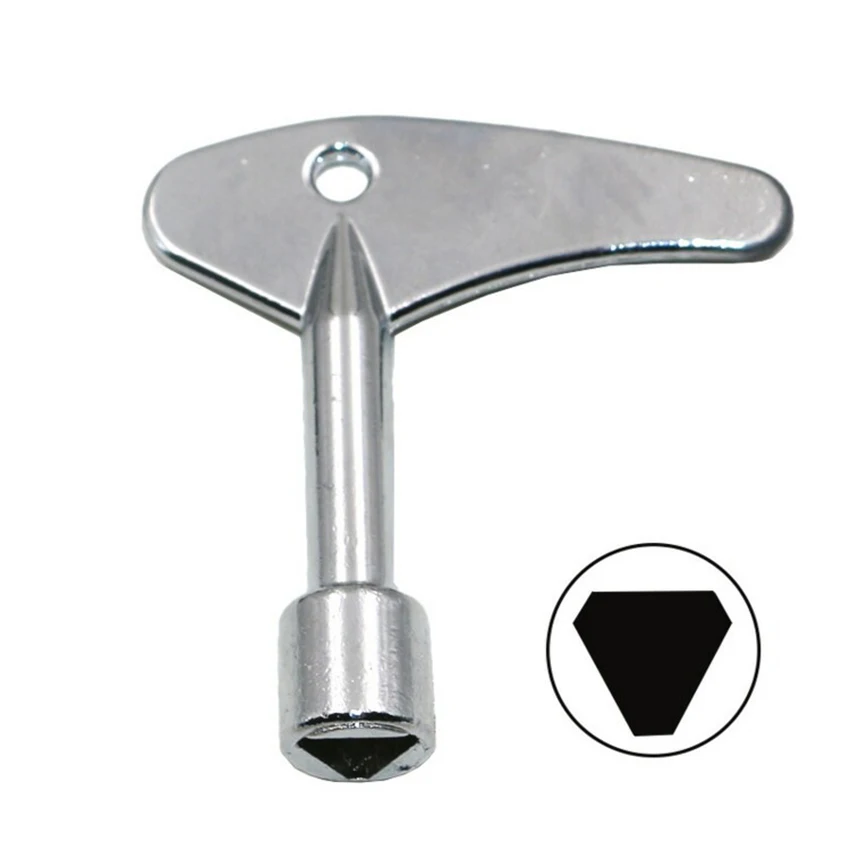 Electrical Cabinet Elevator Lock Safety Keys Metal Triangular Socket Spanner Key, Universal Utility Key Wrench for Valve Meter 
Electrical Cabinet Elevator Lock Safety Keys Metal Triangular Socket Spanner Key, Universal Utility Key Wrench for Valve Meter