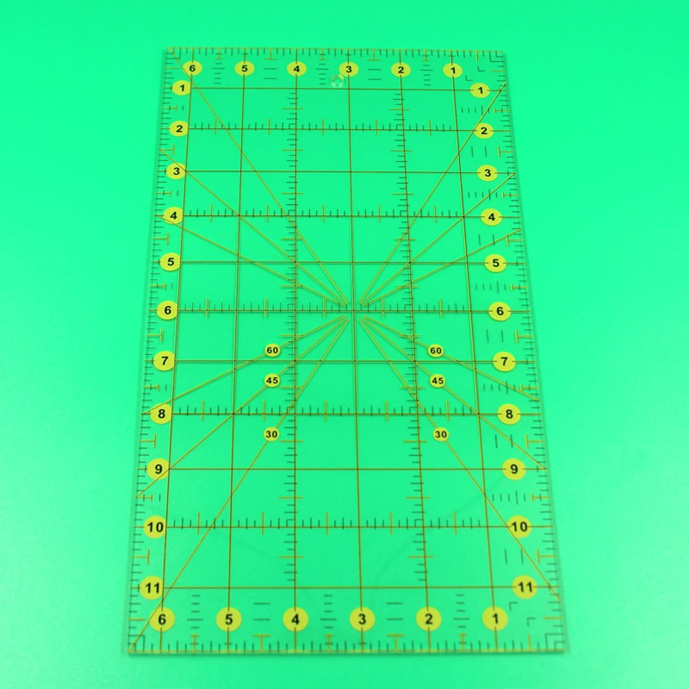 Inch Sewing Ruler DIY Paching Tool Acrylic Drawing Multi Angles Patchwork Aligned Transparent Sewing Measuring Ruler
Inch Sewing Ruler DIY Paching Tool Acrylic Drawing Multi Angles Patchwork Aligned Transparent Sewing Measuring Ruler